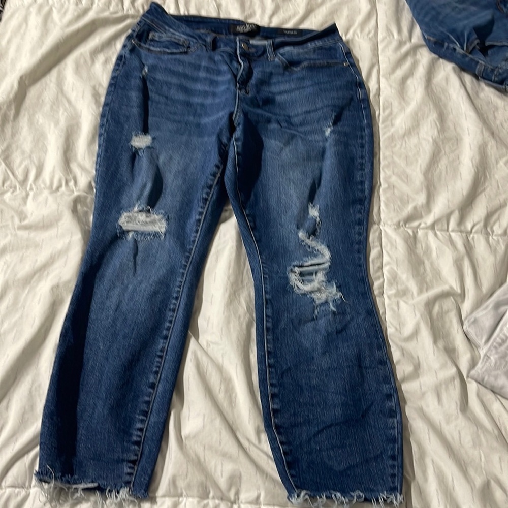 Relaxed fit distressed Judy Blue 14W